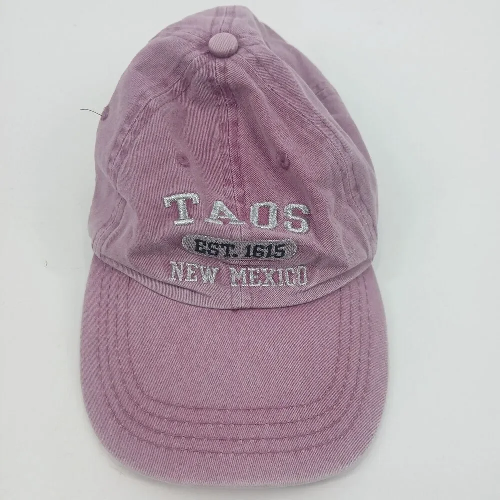 Kids Purple Taos New Mexico Embroidered Baseball Cap Hat Snapback